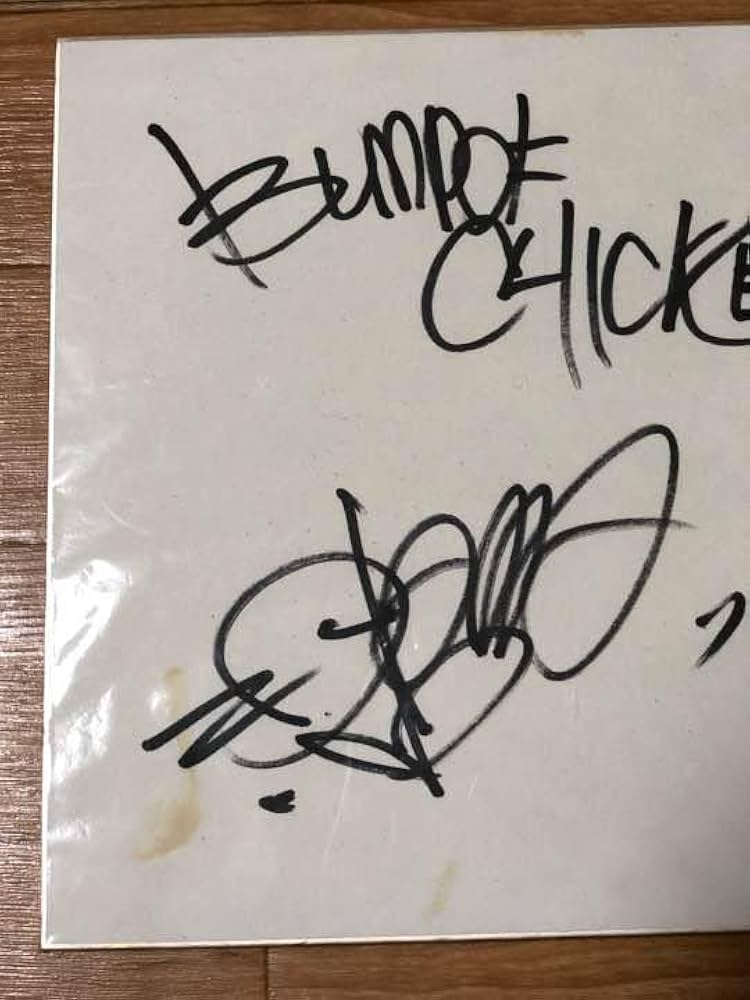 BUMP OF CHICKENのサイン色紙 BUMP OF CHICKENのサイン色紙 2025年最新