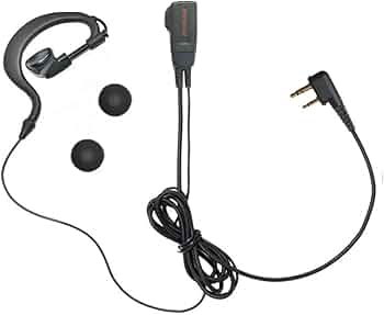 Amazon | アイコム対応 インカム イヤホンマイク L型2ピン用 耳掛け式