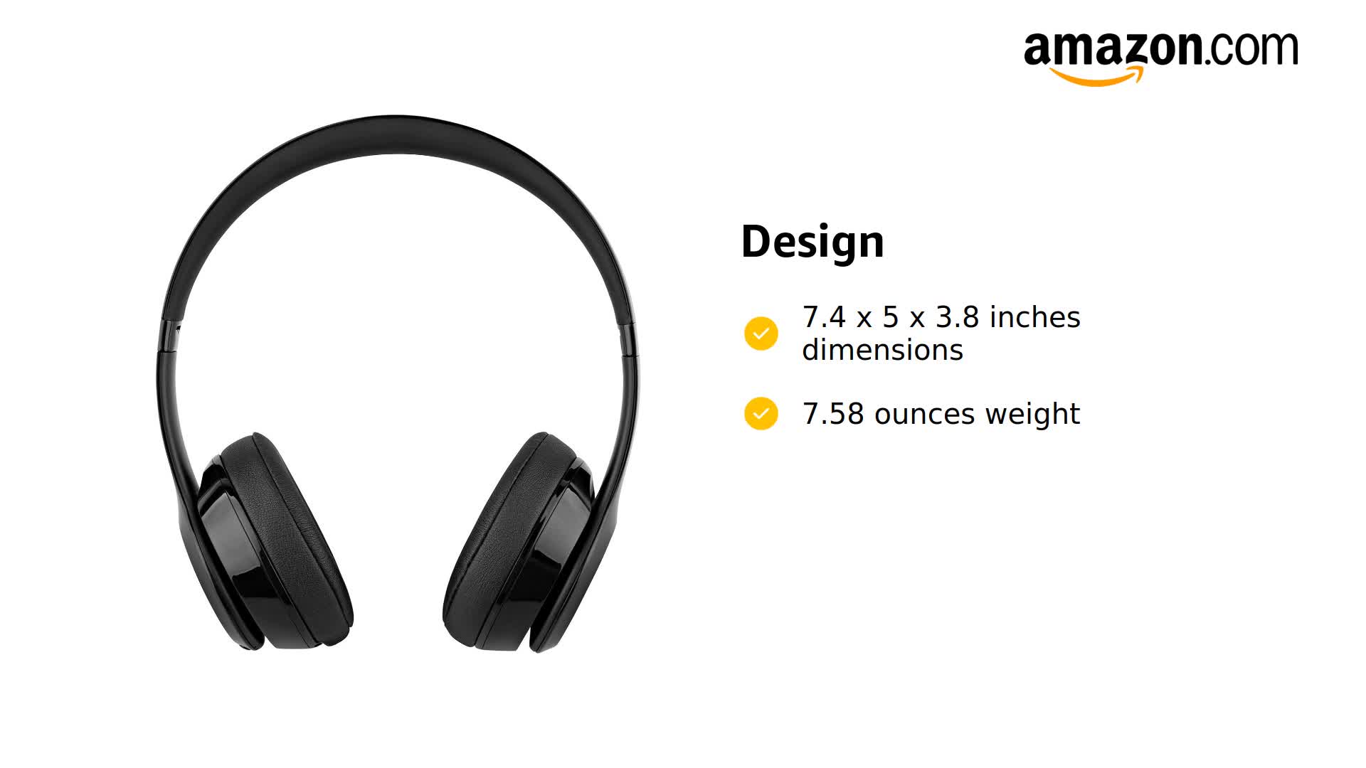 Amazon.com: beats Solo 3 Wireless On-Ear Headphones - Gloss Black