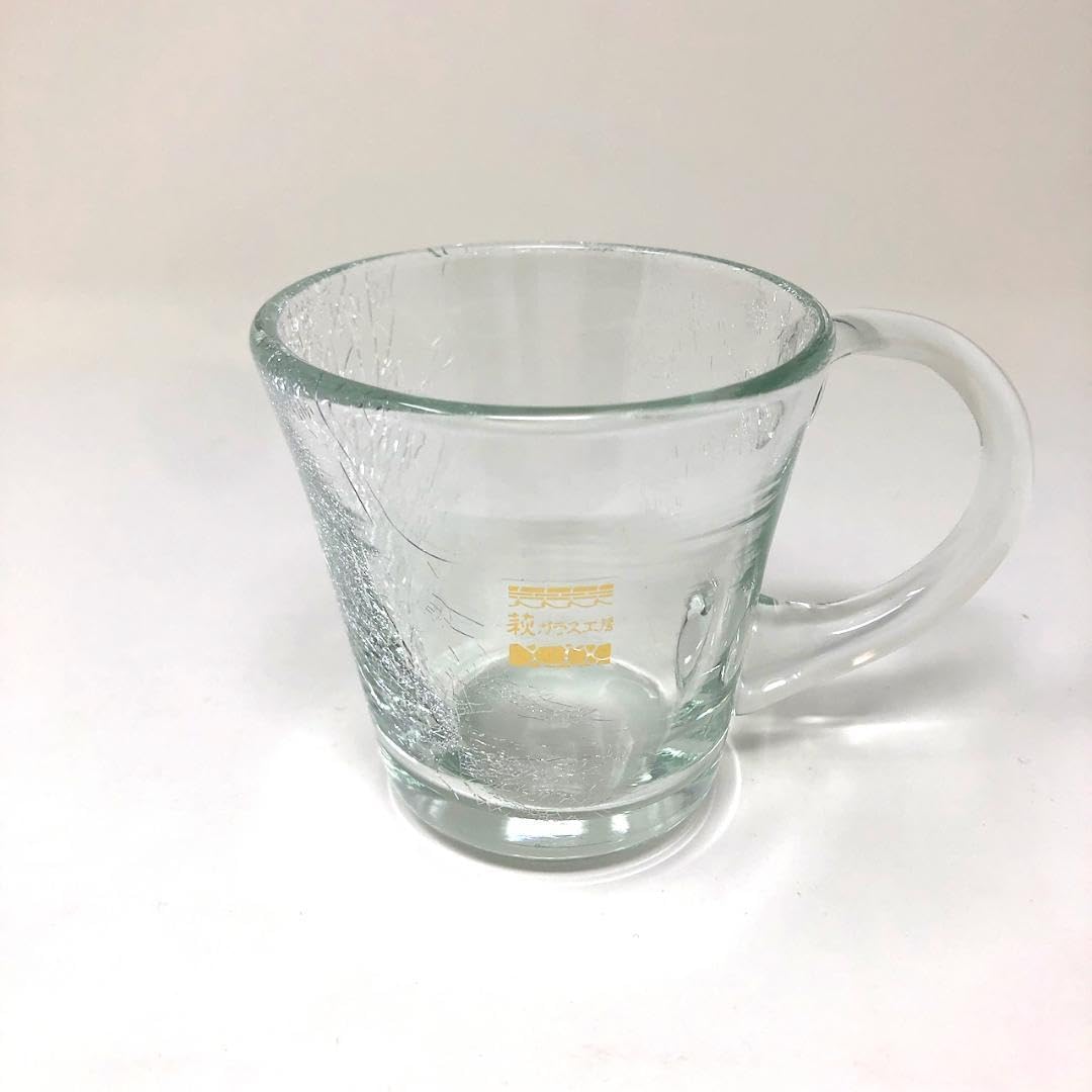 特注品、限定 萩ガラス 内ヒビ貫入萩ガラス 耐熱 コーヒーカップ 内
