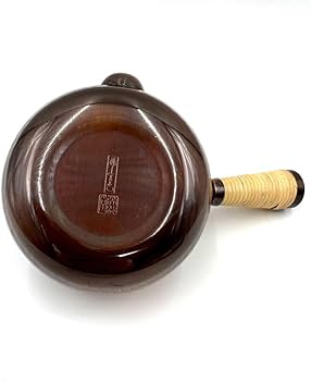 Amazon.co.jp: 桃山古色 鎚起銅器 英純堂 横手急須 茶托 茶道具 銅製