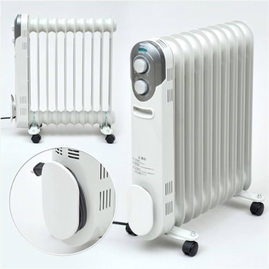 Amazon | 山善 オイルヒーター ホワイト DO-L12(W) | 山善(YAMAZEN