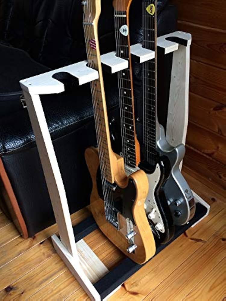 Amazon.co.jp: 木製ギタースタンド5本掛 エレキ ベース用 組み立て
