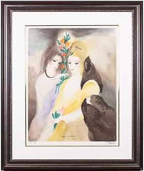 マリーローランサン『少女』リトグラフ A.D.A.G.P刻印 17/150 マリー