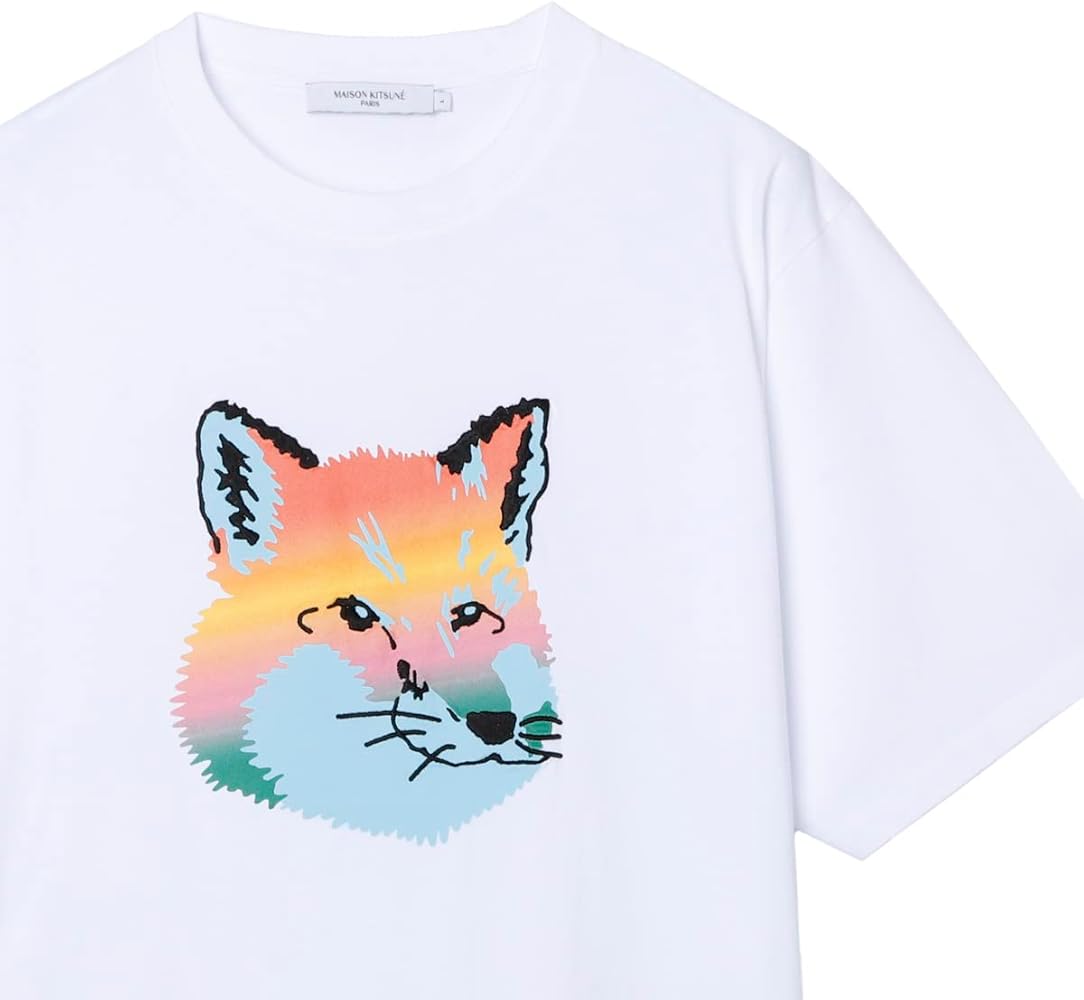 BABYL カラフルキツネ Tシャツ Mサイズ Amazon.co.jp: (メゾンキツネ