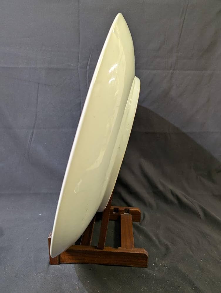 肥前有田焼 山水尺8大皿 峯右衛門作2尺皿特大飾り皿皿立額立て付