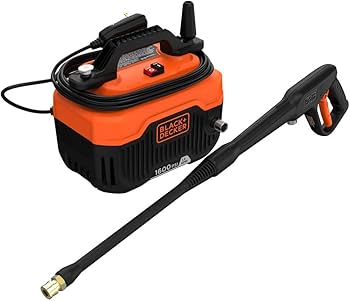 Amazon | BLACK+DECKER Electric Cold Water Pressure Washer, 1,600