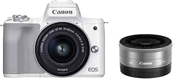Amazon.co.jp: Canon ミラーレス一眼カメラ EOS Kiss M2 ダブルレンズ