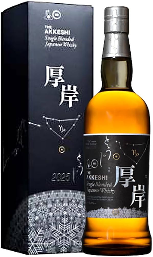 Amazon.co.jp: 厚岸 シングルブレンデッドジャパニーズウイスキー 冬至