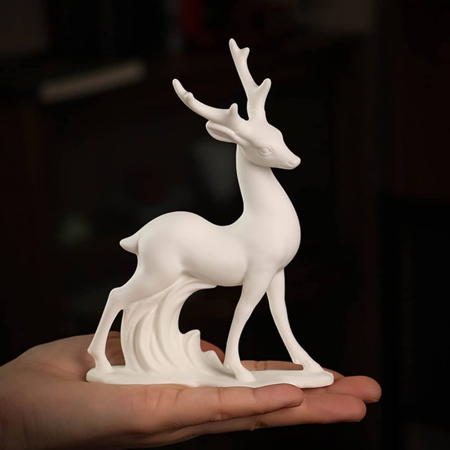 福鹿 香炉 陶磁器 装飾品 工芸品 美術品 置物 福鹿 香炉 陶磁器 装飾品