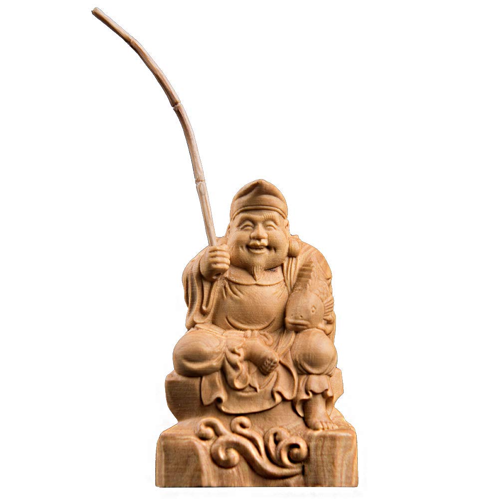 Amazon.co.jp: 仏像 恵比寿様 開運招福七福神 恵比寿 金運仏像 開運