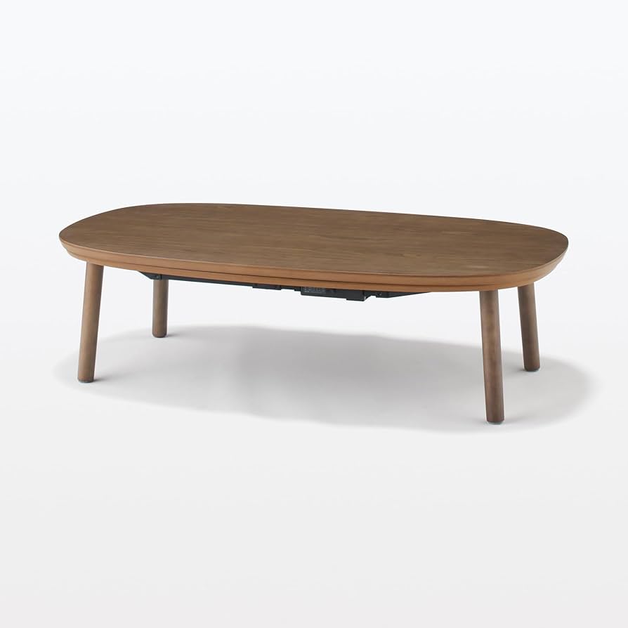 Amazon | 無印良品 こたつにもなるローテーブル ダークブラウン 大 幅