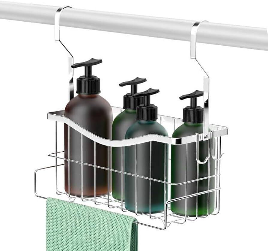 Amazon｜Lycklig 新登场 浴室ラック 吊り下げ式 18/8ステンレス