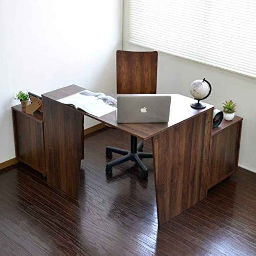 Amazon.co.jp: パソコンデスク L字型 リニューアルタイプ コーナー