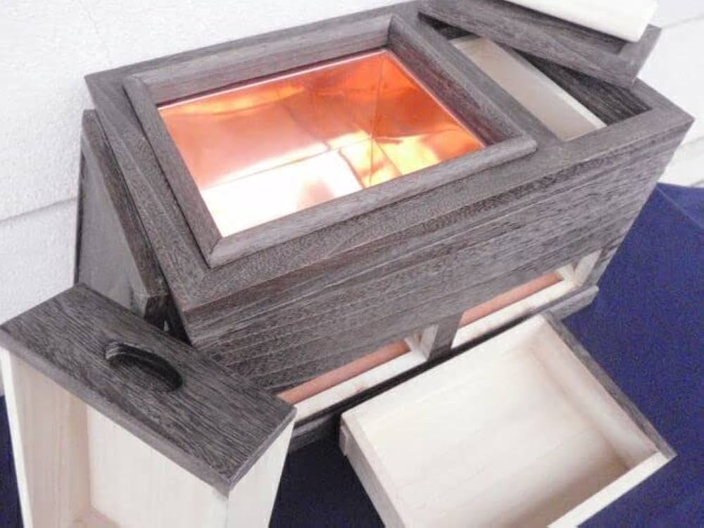 Amazon.co.jp: 51巾 焼桐の豆火鉢 長火鉢 囲炉裏 (検鉄瓶)b : ホビー