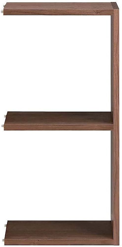 Amazon｜無印良品 スタッキングシェルフ・追加2段・ウォールナット材