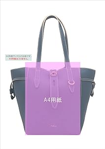 Amazon | [フルラ] NET トートバッグ M BLU DENIM+PERGAMENA ブルー