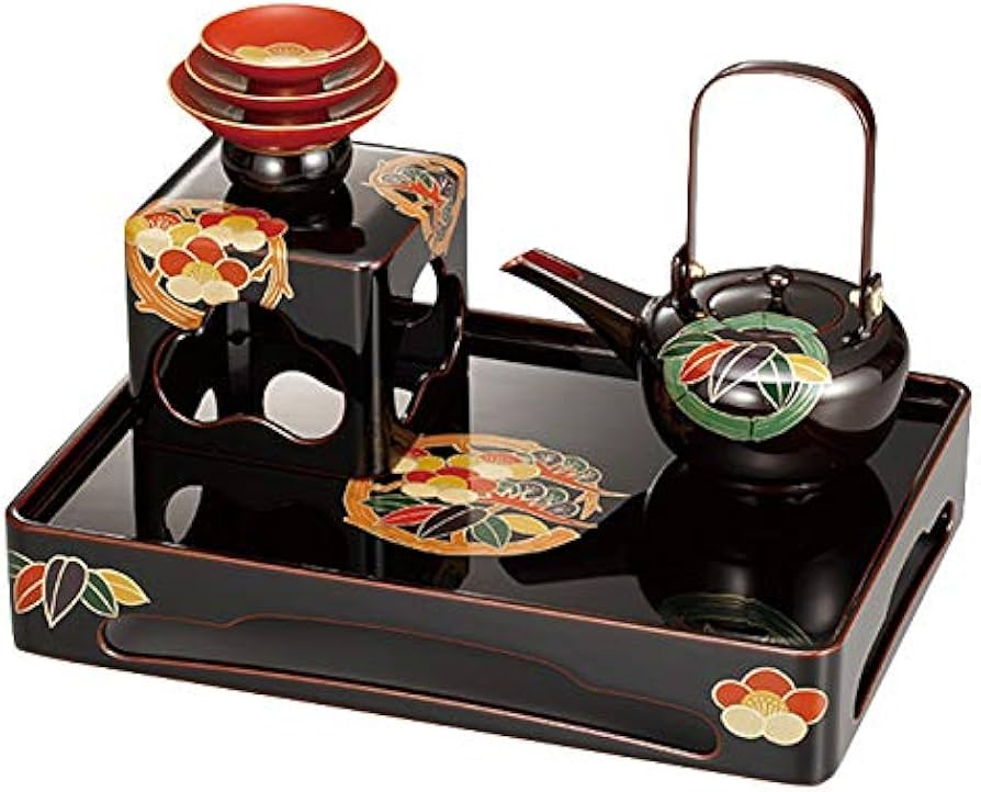 Amazon.co.jp: お屠蘇セット おしゃれ 日本製 国産 会津漆器 新松クリ