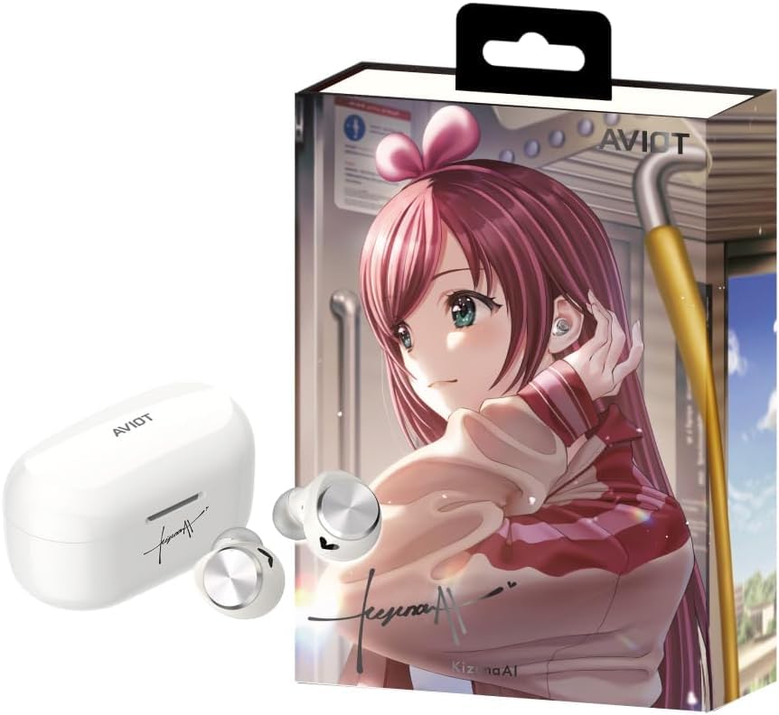Amazon.co.jp: AVIOT TE-V1R-KZN KizunaAI コラボ ワイヤレスイヤホン