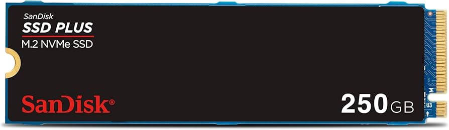 Amazon.com: SanDisk 250GB SSD Plus M.2 NVMe SSD - PCIE Gen 3.0, Up