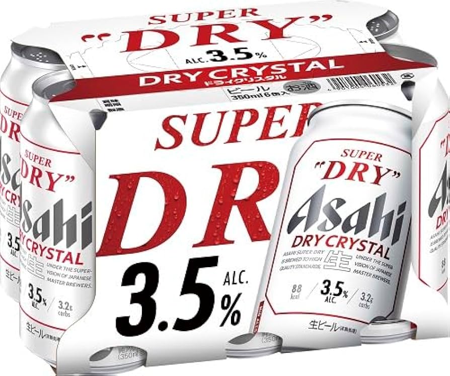 Amazon.co.jp: アサヒ スーパードライ ドライクリスタル 350ml×6缶