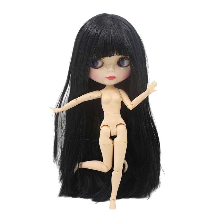 Amazon.co.jp: ネオ ブライス 黒髪、黒い肌、つやつやしたかわいい顔の