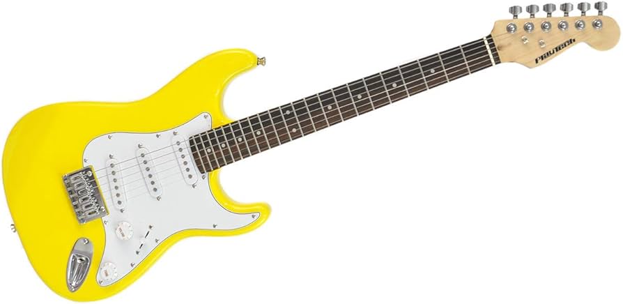 Amazon | PLAYTECH (プレイテック) エレキギター ST025 YELLOW 570mm