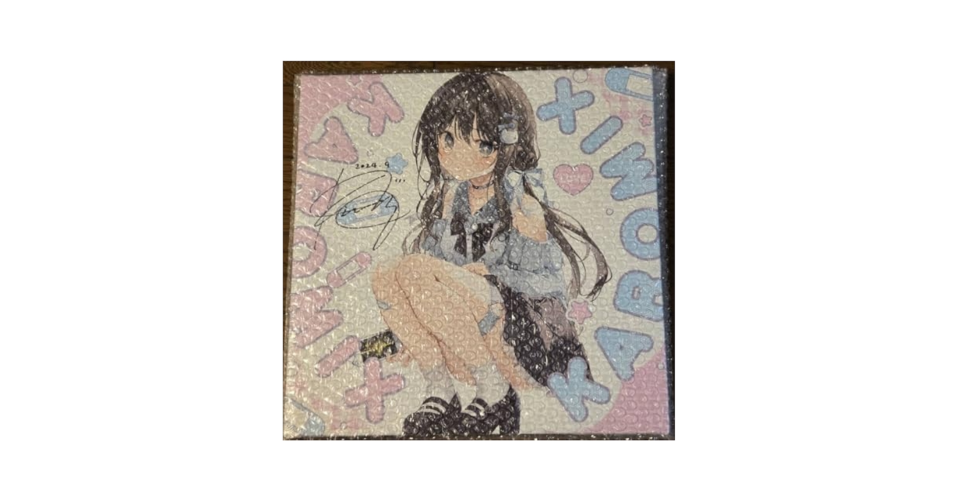 翡翠亭 こみトレ35 抽選 直筆サイン入りキャンバスアート 翡翠亭 こみ