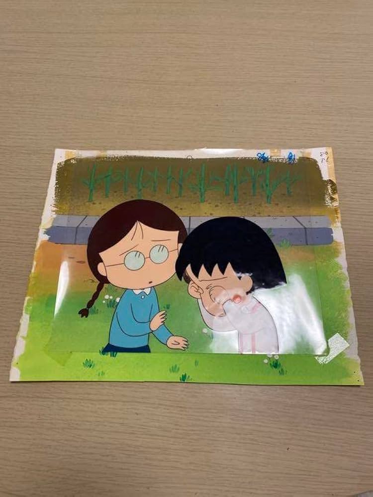 セル画】ちびまる子ちゃん2枚セット まる子とたまちゃん セル画】ちび