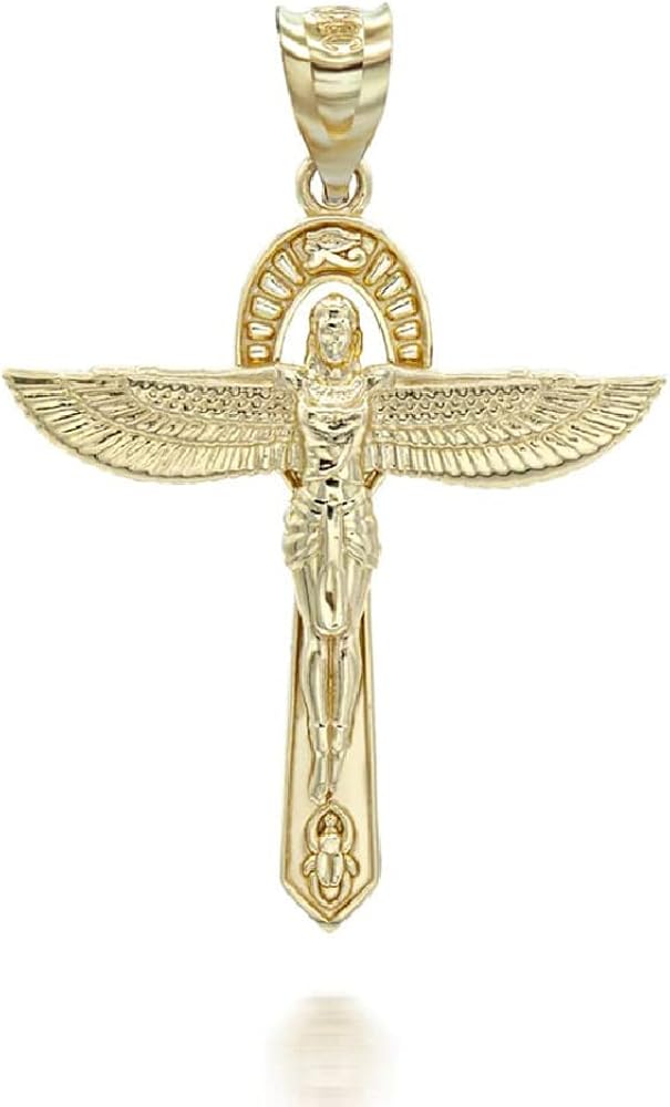 Amazon | 古代エジプトジュエリー ホルス 14K イエローゴールド アンク