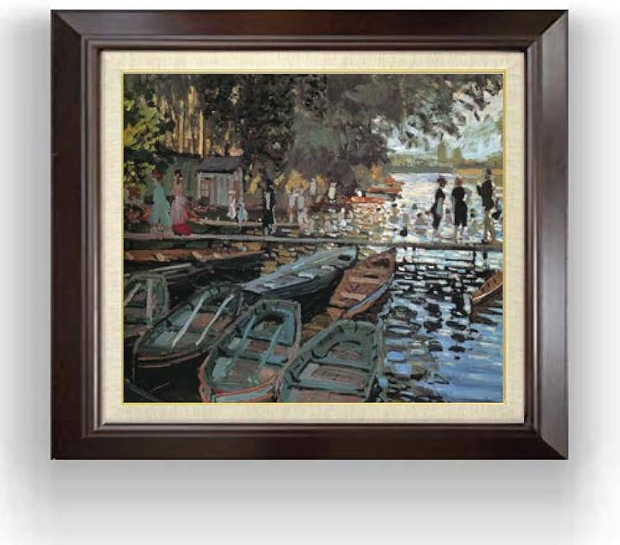 希少】クロード・モネ「海上の釣り船」10号(69cm×62cm)複製画 希少