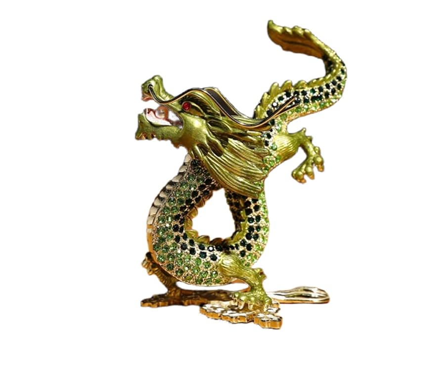 緑と金のドラゴン置物 【公式通販】