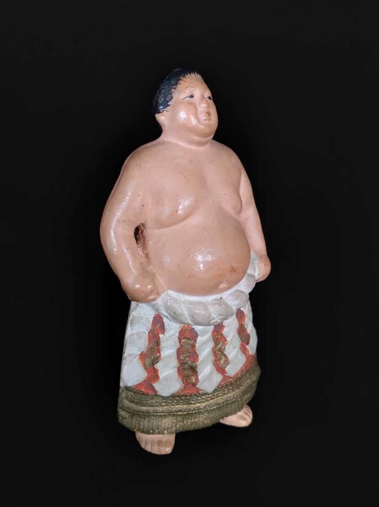 長門張子 角力 王鵬 横綱 民芸品 郷土玩具