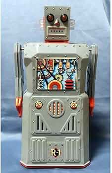 Amazon | ブリキ製 R-1 ロボットワン グレー 488-1307 全高約32cm