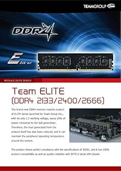 TEAMGROUP Elite DDR4 16GB Kit (2 x 8GB) 2666MHz (PC4-21300) CL19