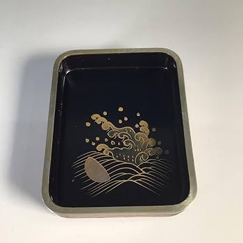 茶道具 池之浦大起作 漆塗 蟹香合 一對 共箱 C 5713