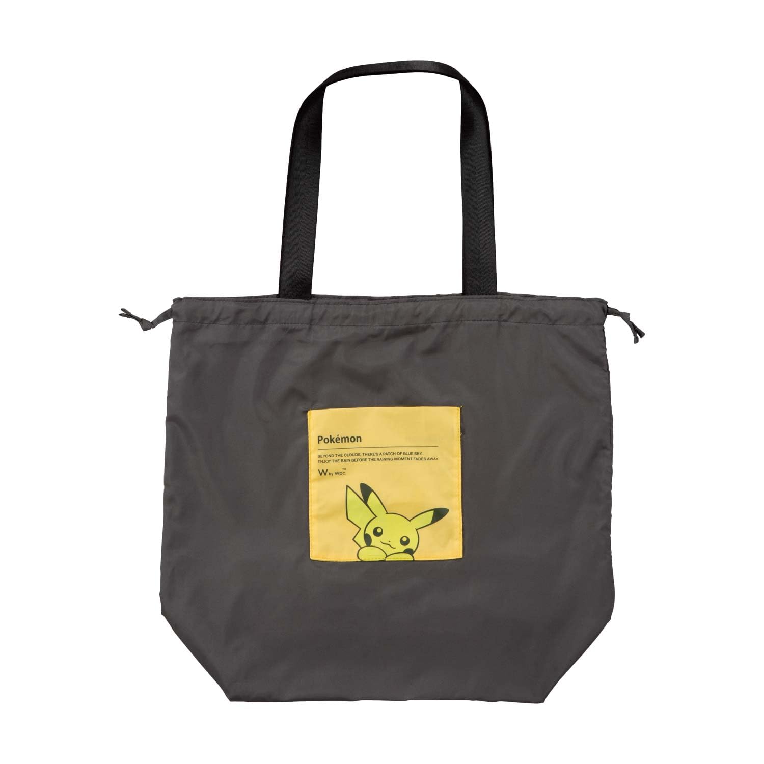 ball&chain イエローレーベル ピカチュウポケモン エコバッグ 黒 M