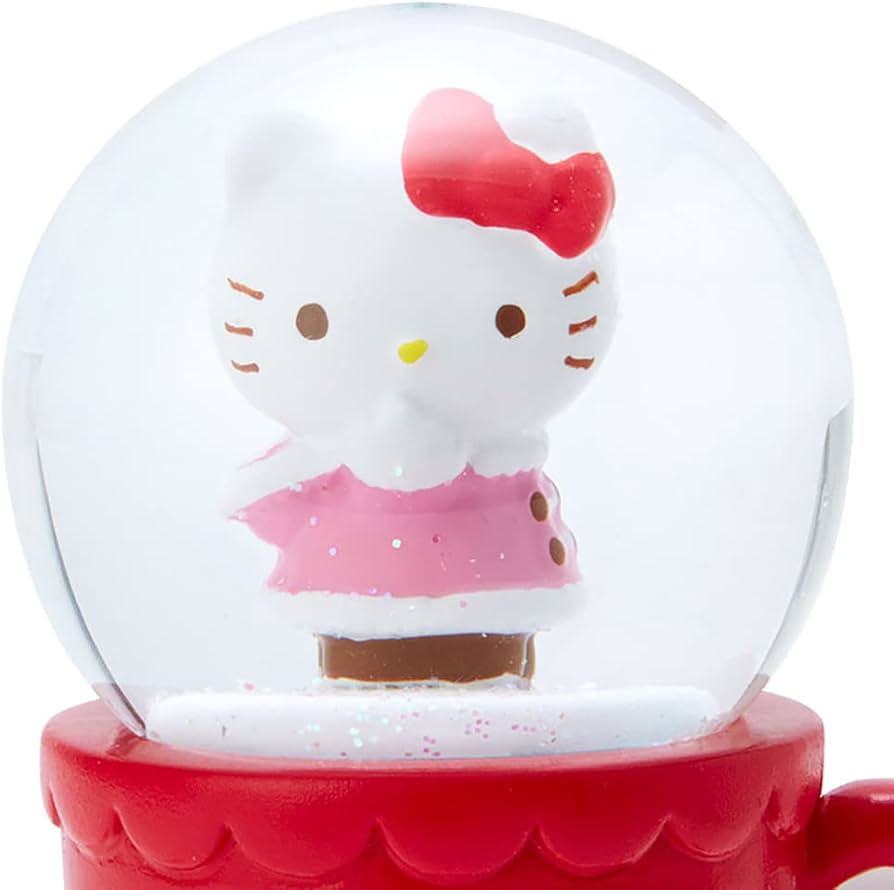 キティ スノードーム 招き猫 マスコット 置物 キティ スノードーム