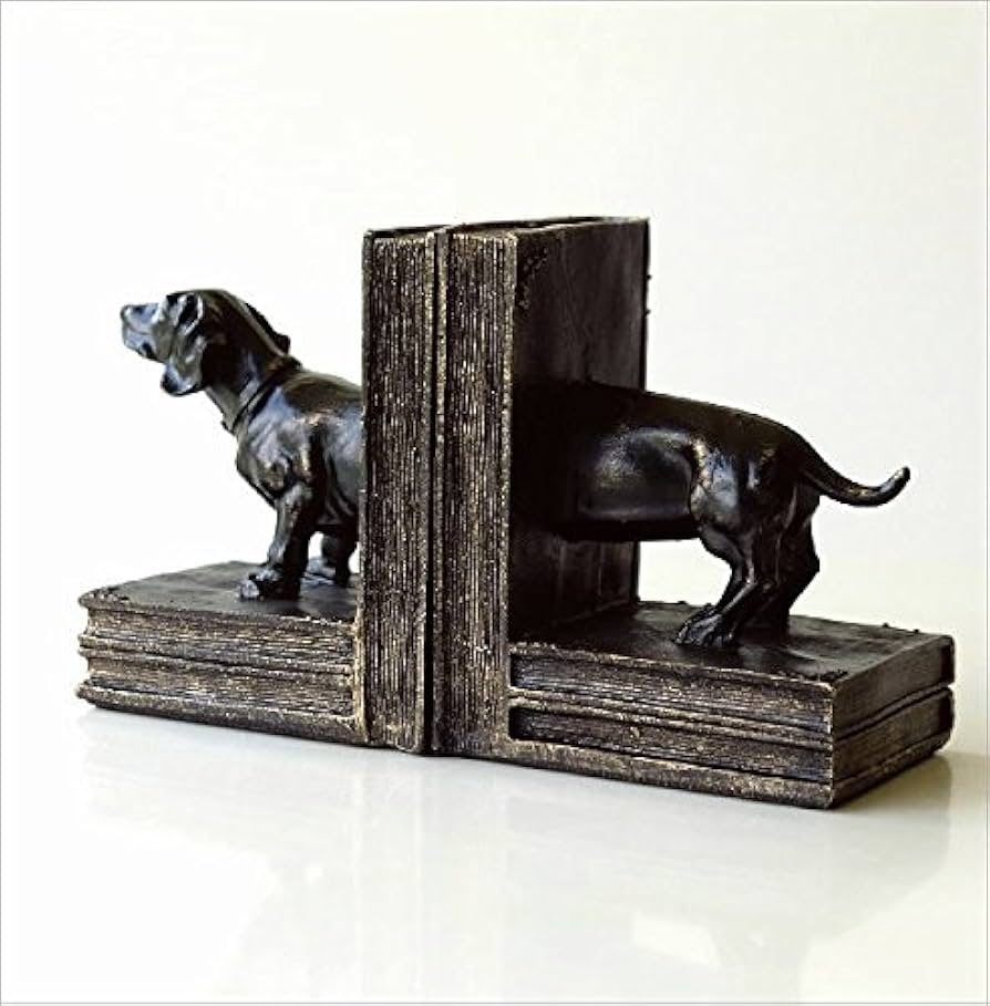 希少品！50's〜60's アメリカアンティーク犬のブックエンド置物USA