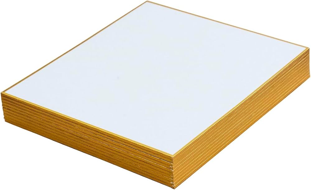 Amazon | 弘梅堂 ミニ色紙 1/4サイズ 寸松庵色紙 高級書画用 画仙紙