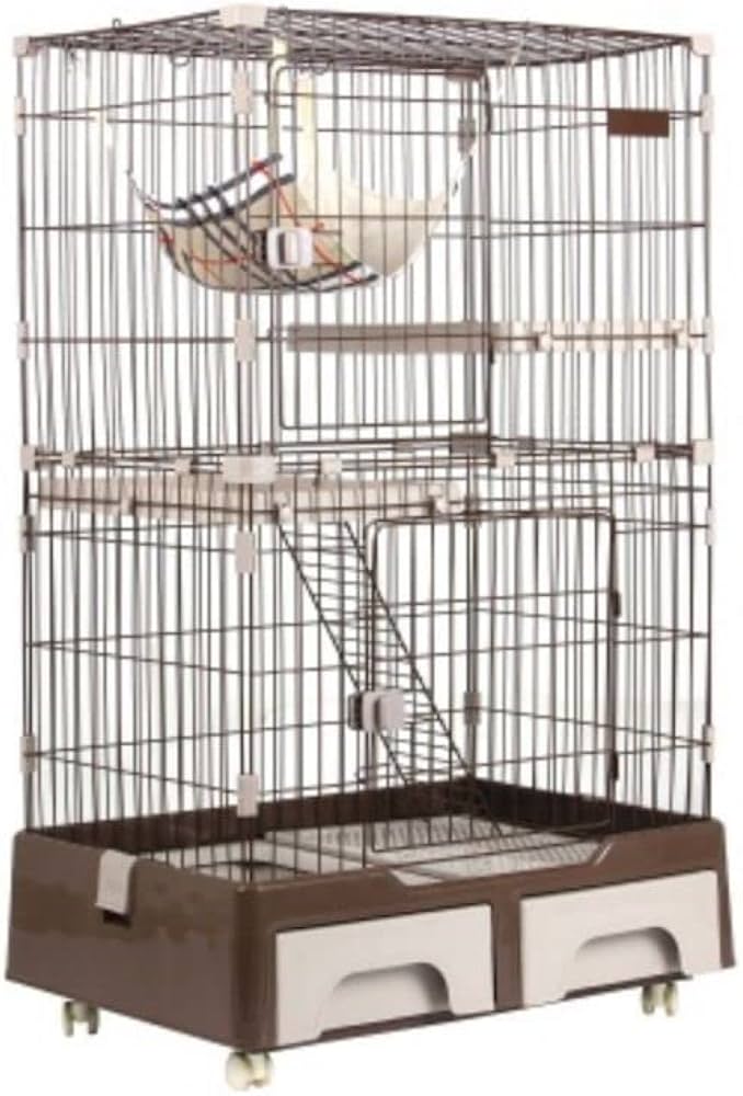 オーエスジェイ(OSJ) 猫ケージ キャットケージ 2段 猫トイレ