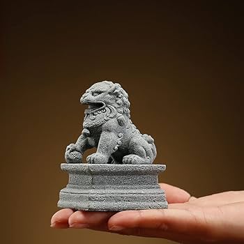 Amazon.co.jp: 獅子 狛犬 獅子置物 一対 魔除け 風水・開運置物 聖獣