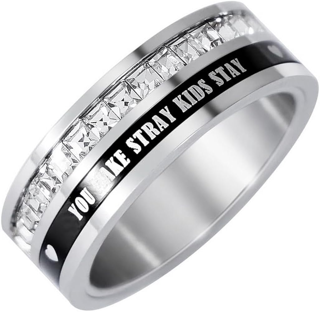 Amazon.com: Yanmzmin Skz Ring Stainless Steel Spinner Rings Stray