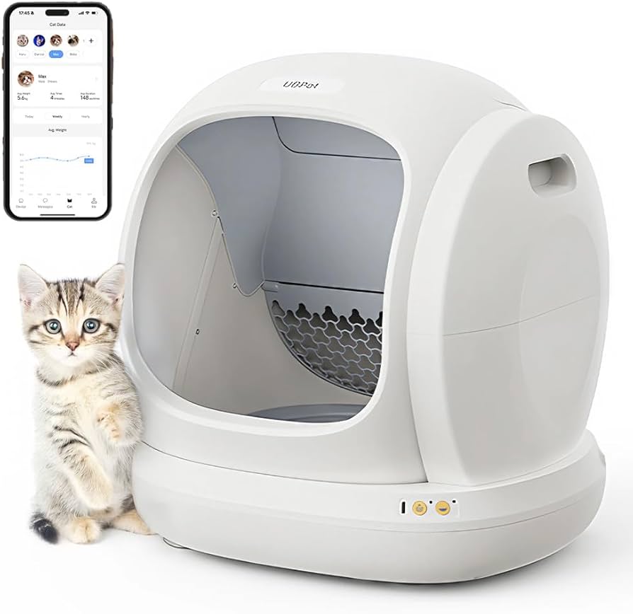 Amazon | Ubpet C20 全自動猫トイレ スマートトイレ 自動清掃 静音設計