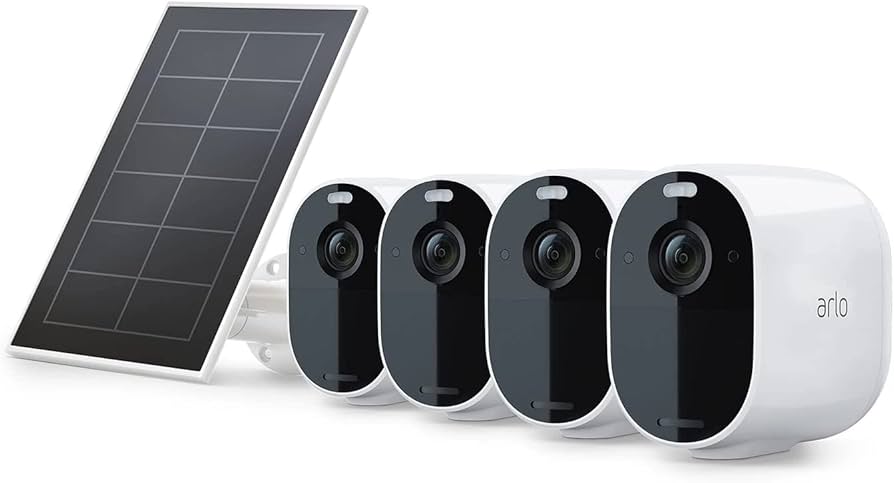 Amazon.com: Arlo Essential Spotlight Camera + Solar Panel (4