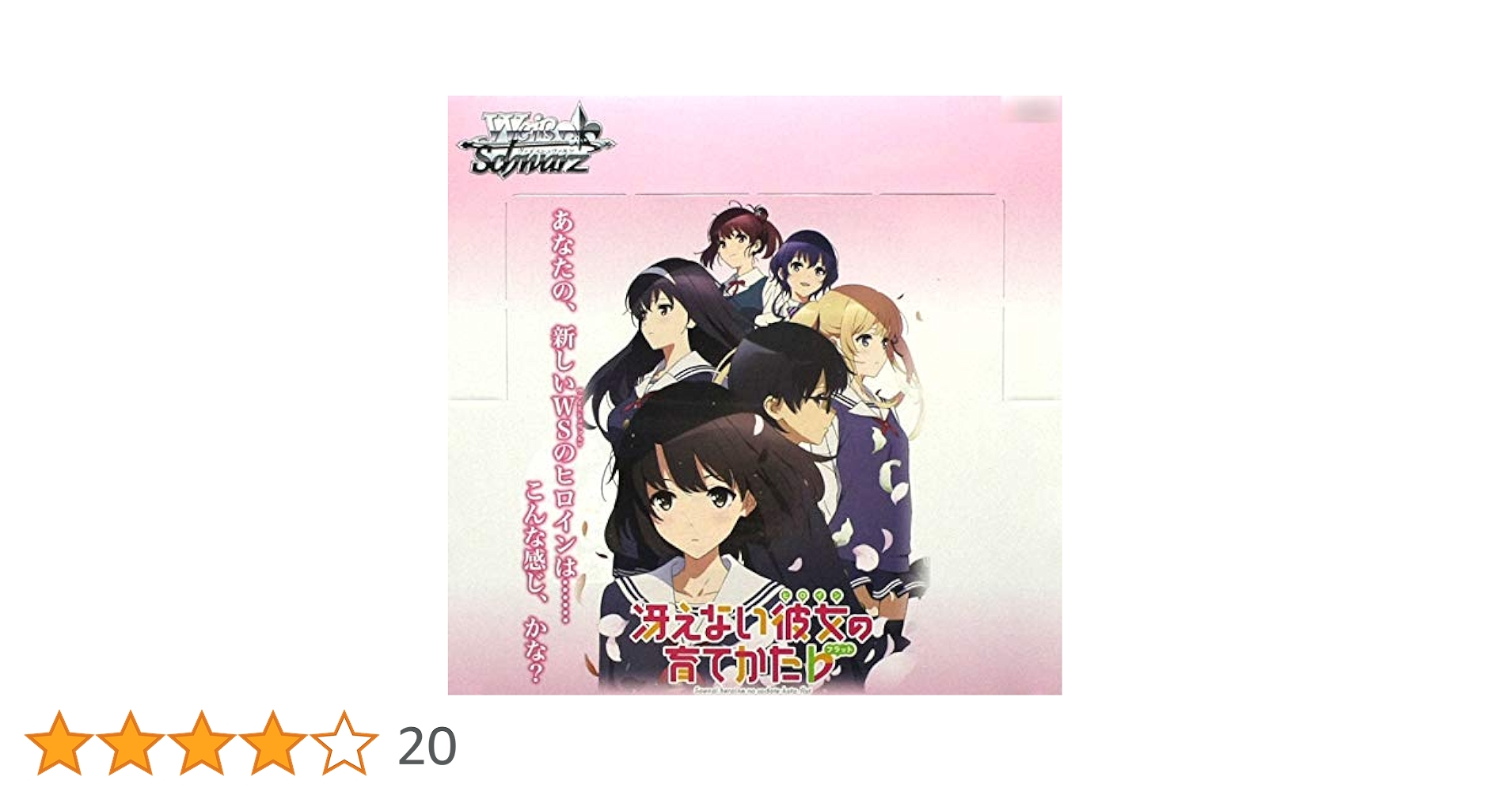 冴えない彼女の育てかた Fine ヴァイスシュヴァルツ box 冴えカノ