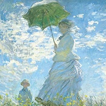 Amazon.co.jp: クロード・モネ『散歩、日傘をさす女性』高精彩工芸画+