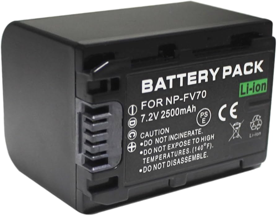 Amazon.com: BnvxR Battery Pack for Sony HDR-CX370V, HDR-CX380, HDR