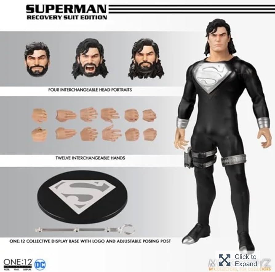 Amazon.com: Mezco Toys DC Comics 1/12 Superman (Recovery Suit