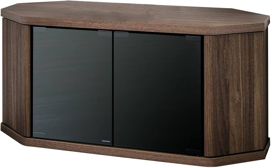 Amazon｜テレビ台 幅100 コーナーボード キャスター付き (ダーク